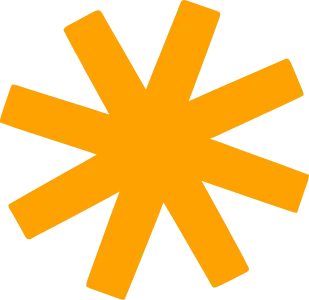 Decorative orange vector shape